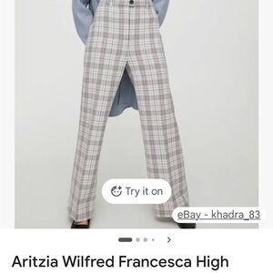 ARITZIA WILFRED FRANCESCA PANT CHECKERED NWOT